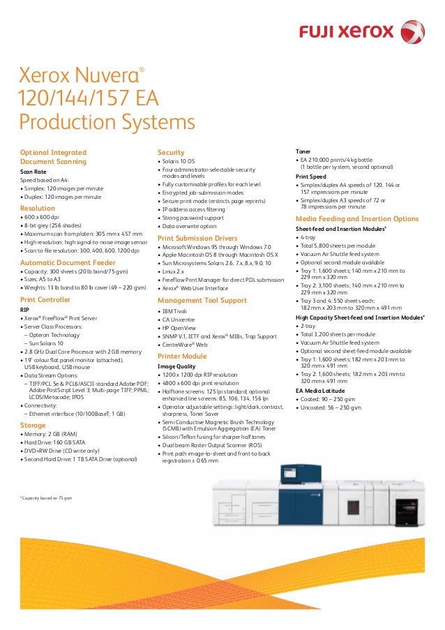 Xerox Nuvera 120 Printer PCL6 Driver for Windows Xerox Nuvera 120 Printer PCL6 Drivers Download